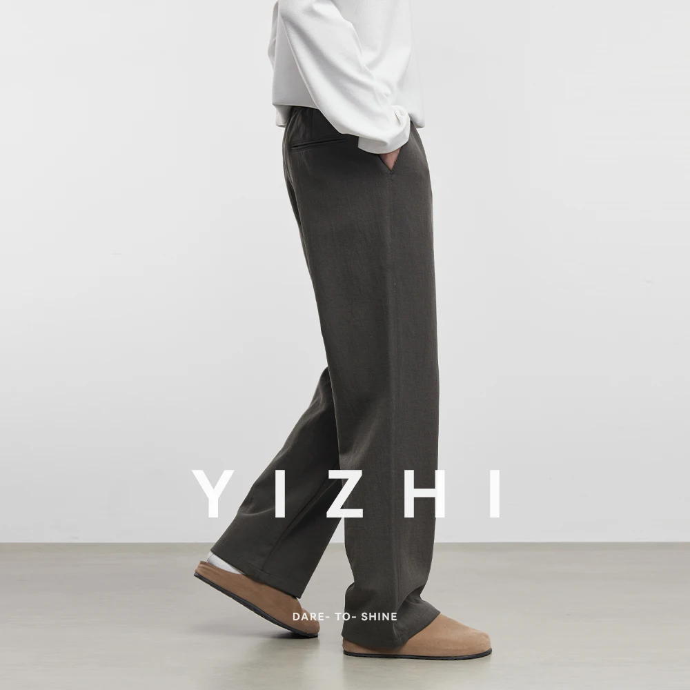 Fashion Men's Casual Pants 2025 Spring and Autumn New Straight Pants Sportswear Pants Loose Wide-leg Pants Men's Casual Pants