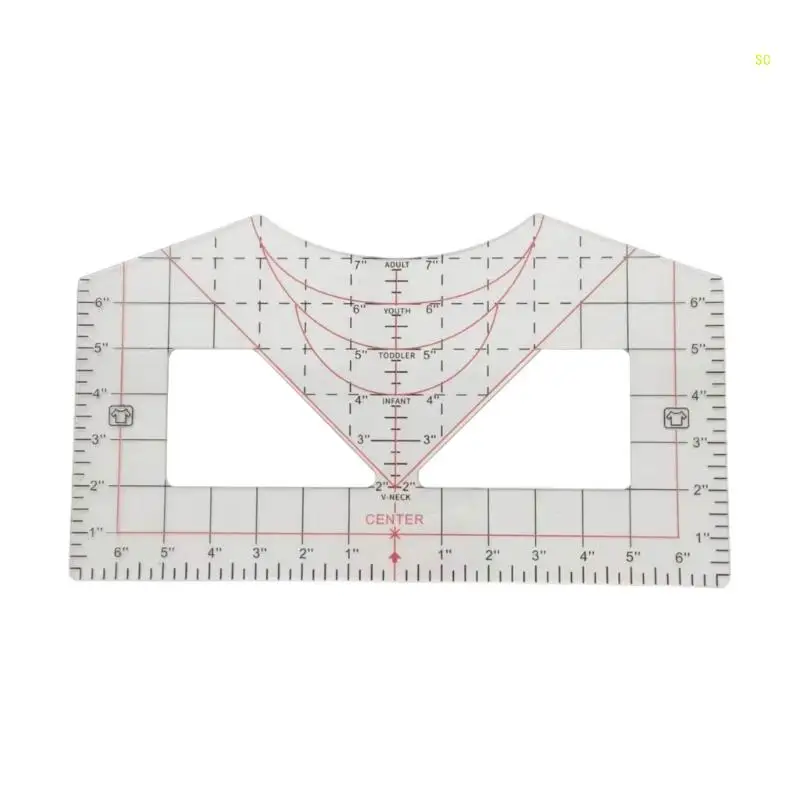 T-Shirt Alignment Ruler T-Shirt Ruler Guide Alignment Tool for Vinyl Placement Dropship