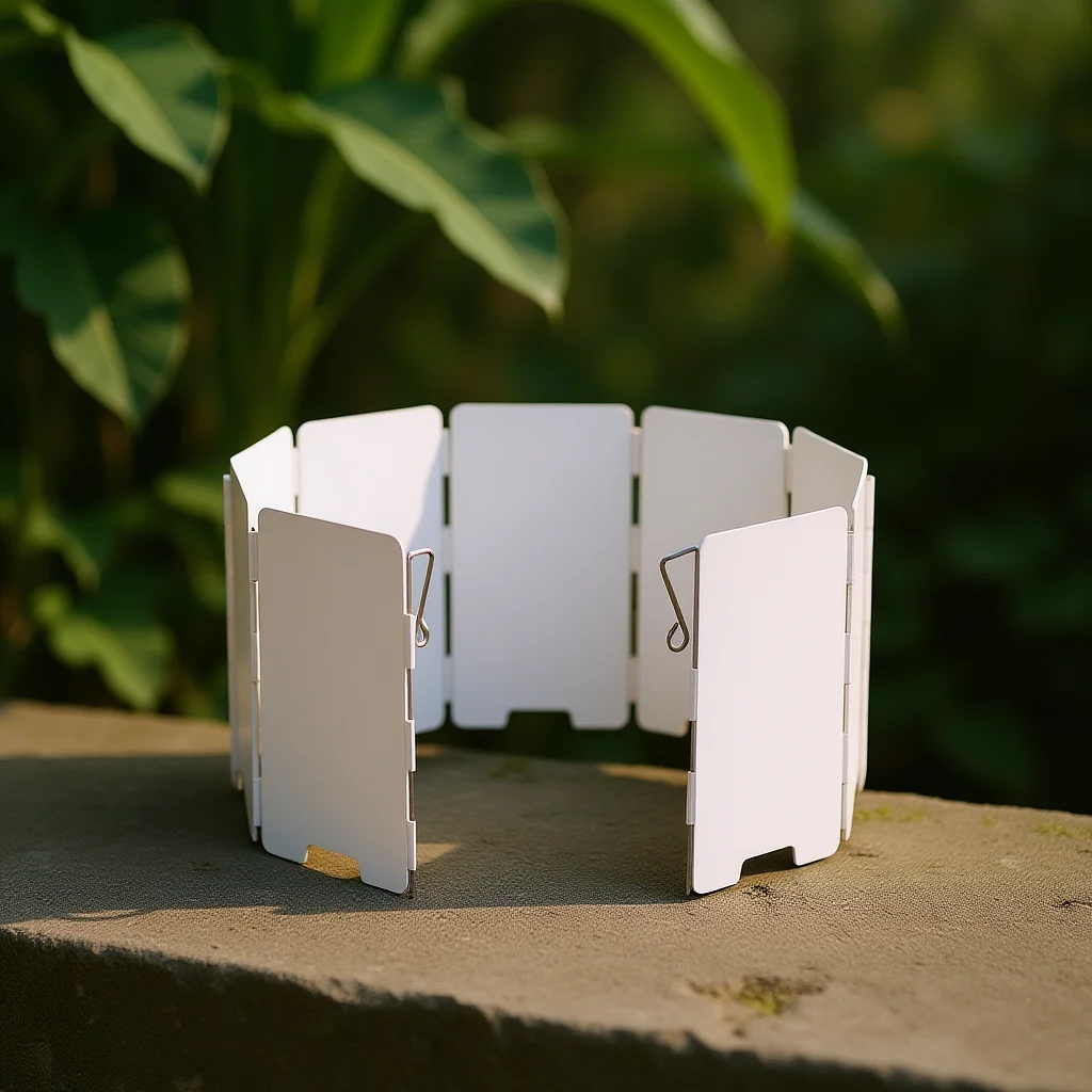 

Foldable Outdoor Stove Windscreen Aluminum Alloy Adjustable Camping Burner Wind Screen Bbq Accessory Cooker Stove Wind Screen