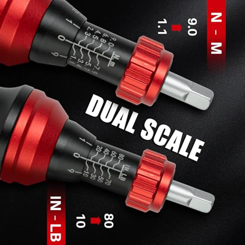 Adjustable Torque Tool High-Precision Torque Steel Bits Aluminum Body Ergonomic Handle Calibration Certificate
