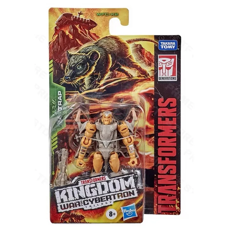 Original Hasbro Transformers Toy War for Cybertron Kingdom WFC-K2 Rattrap Core-class Anime Figure Action Model Gift