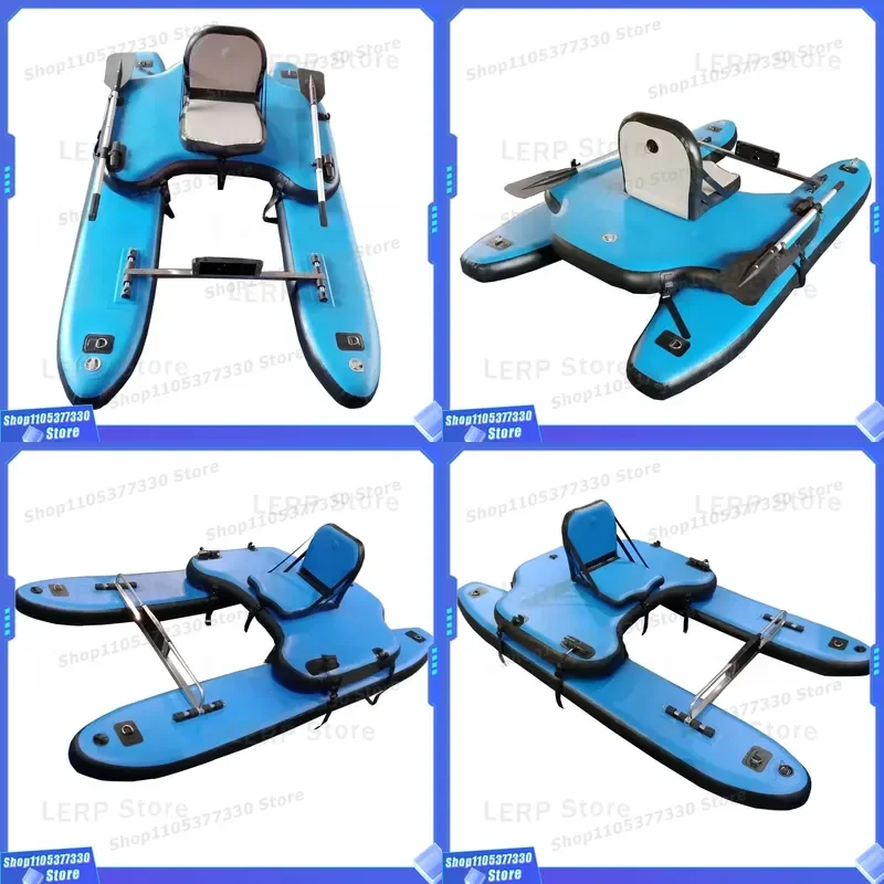 Catamaran inflatable  rubber  padded assault  hovercraft wear-resistant Luya fishing