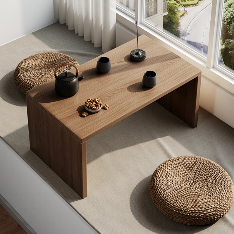 

Creative Tatami Tea Table, Light Luxury Balcony Desk, Small Bedside Table, Household Living Room Furniture, Compact Coffee Table