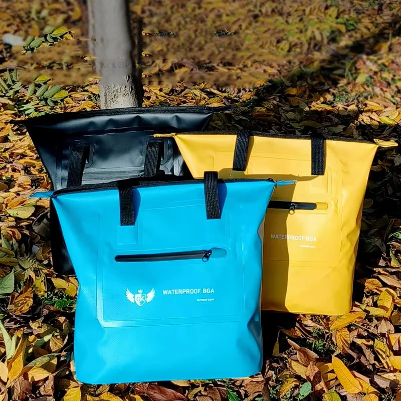 PVC Dry Bag Swimming Waterproof Bags Outdoor Foldable Rafting Storage Pack Lightweight Phone Pouch for Floating Boating Kayaking