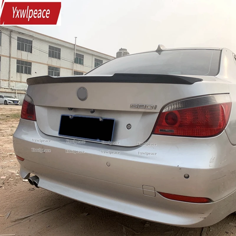 

For BMW M5 E60 M4 Style Spoiler 2006-2009 520 525li 528li High Quality ABS Plastic Primer Color Rear Trunk Lip Spoiler Wing