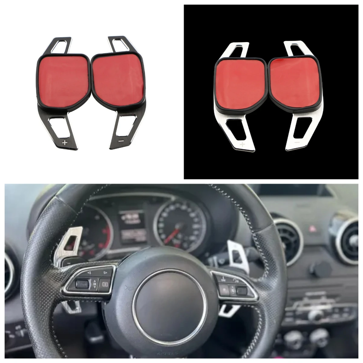 

Алюминиевый удлинитель рулевого колеса для Audi A3 S3 8V A4 S4 A5 S5 B8.5A6 S6 A7 S7 C7 Q5 Q7 2013 2014 2015 2016