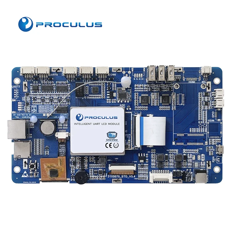 2026 Capacitive 7 Inch TFT Display 1024*600 Industrial Embedded Android/Linux System Rk3128 Quad-core 1.3GHz IPS Screen 300cd/m2