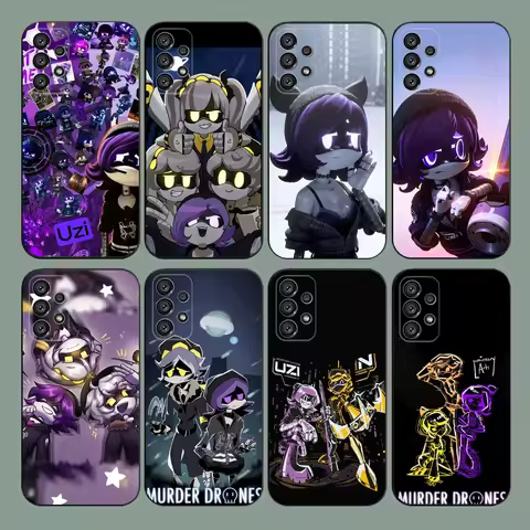 M-Murder Drones UZI Phone Case For Samsung Galaxy A20,A21s,A22,A31,A32,A52,A53,A72,73,A80,A91 Soft Black Cover