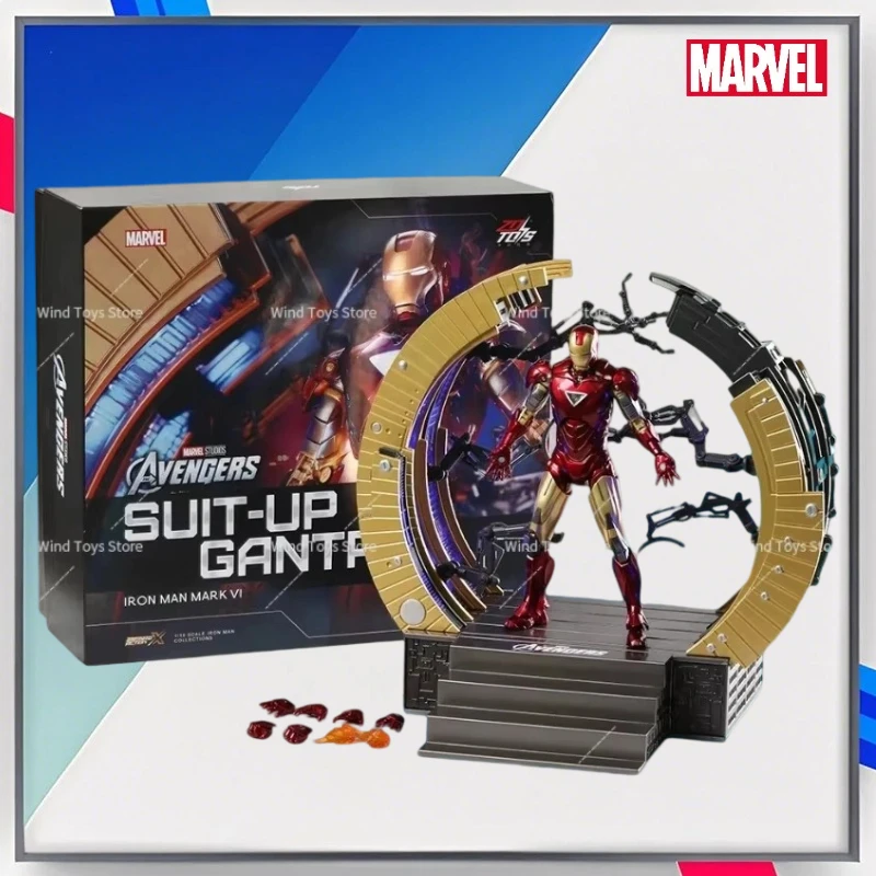 

ZD Toys-Figure of Action of Iron Man Mark VI, PVC Model, Portico Collection, Gift