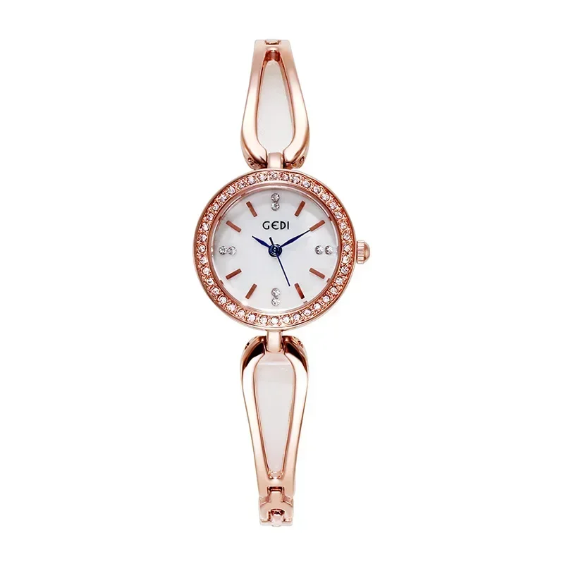 Women Watch Light Luxury Diamond Inlaid Bracelet Quartz Watch Versatile Fashion Waterproof Steel Belt Ladies Reloj Para Mujer