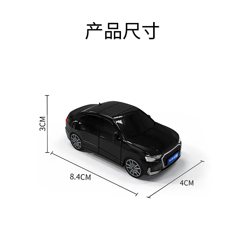 ICAR for A6L Car Models Suit for Audi A6L A7 A8 A8L E-tron Q8 C8 3 Button Remote Smart Car Key Case Cover Keychain Accessories