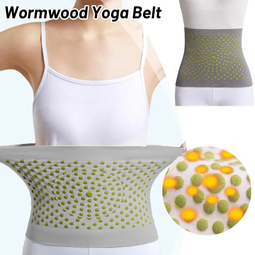 

Wormwood Yoga Belt Compression Back Brace Support Fat Equipment Comfotable Sports Warmth Elastic Loss A1I1