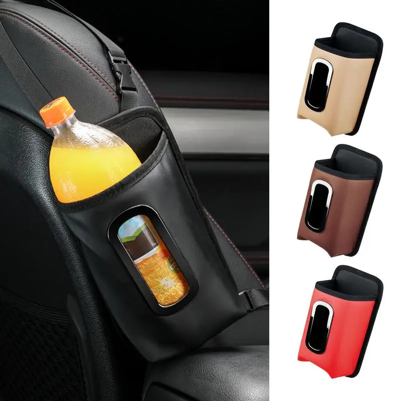 

Car Seat Side Storage Bag Hanging Auto Seat Organizer Tissue Holder Universal Mesh Storage Pocket For Phone Bottle Car Accessory