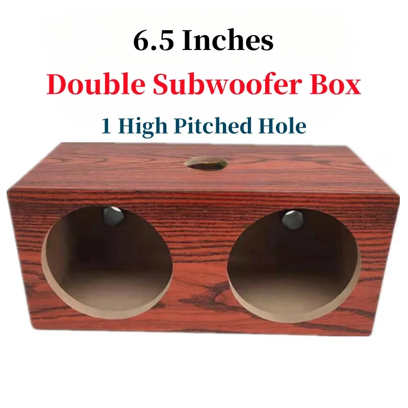 6.5-inch Dual Subwoofer Empty Box High Pitched Hole Passive Speaker Wooden Drawer DIY  Speaker Subwoofer Housing Opening 14.5cm