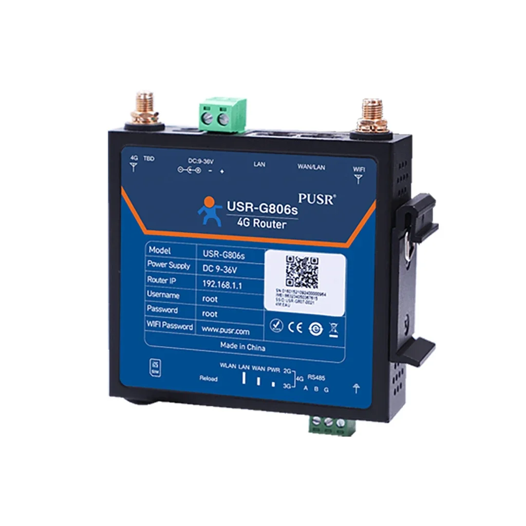 FMT .USR-G806s-G Global Band Industrial 4G LTE Router IoT Cellular Router Integrates 4G LTE, WiFi,RS485,GPS,Multiple VPNs With