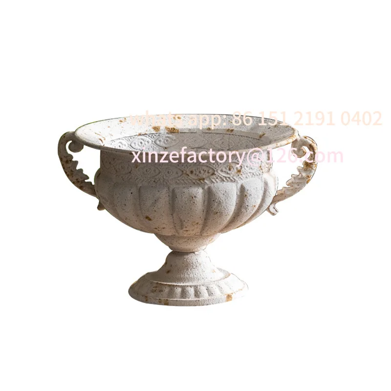 

Настраиваемая винтажная железная ваза для сухоцветов, декоративные элементы для фотостудии, состаренный стиль, французская романтика