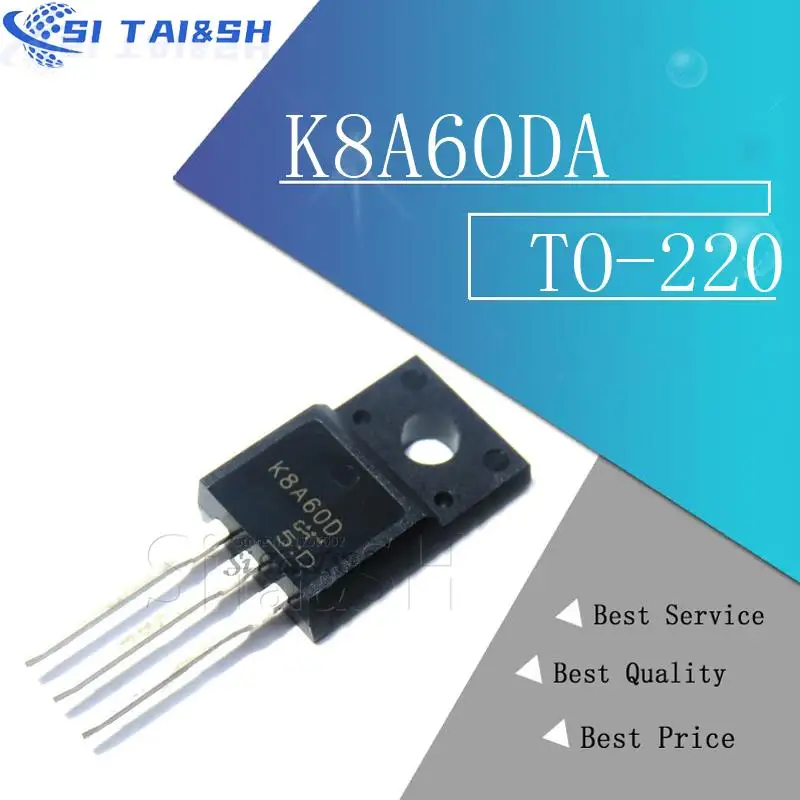 

10pcs K8A60DA TO-220 TK8A60DA TO-220F K8A60DA TK8A60 600V 7.5A new original