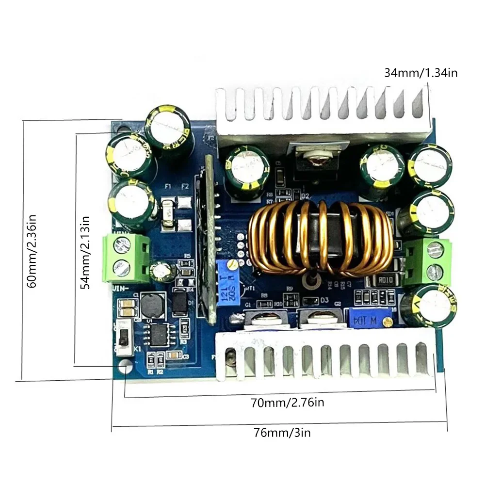 500W 15A DC-DC Buck konverter modul Step Down arus konstan LED Driver daya Step Down tegangan modul untuk arduino papan