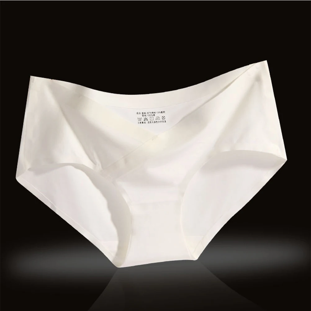 

Ice Silk Maternity Underwear Comfortable Postpartum Knickers High Elasticity Pregnant Panties Low Waist Bump Fit XXL Soft