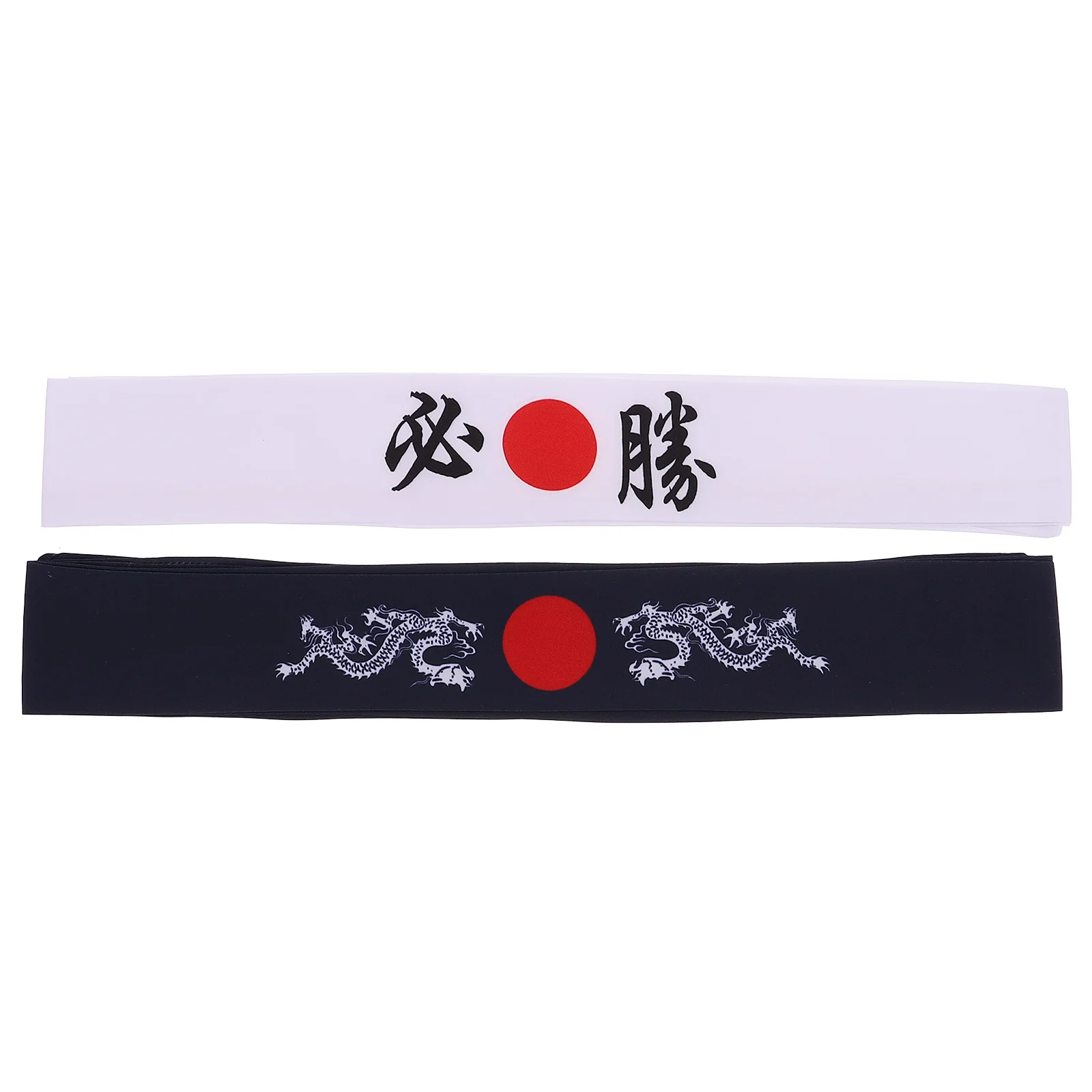 

2 Pcs Bushido Headband Breathable Creative Japanese Men Cooking Hat Boys Sweat Absorbent Cotton Yoga Workout