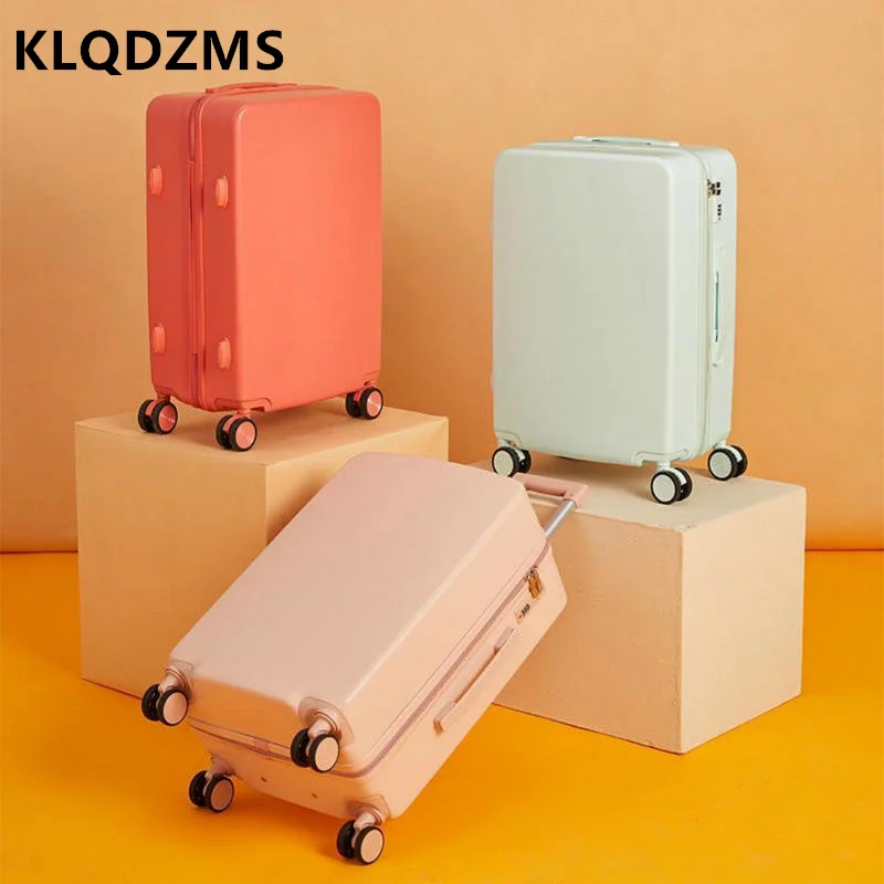 KLQDZMS – valise pour hommes et femmes, 20 pouces, valise à roulettes silencieuse et universelle, 28 pouces, valise à roulettes de grande capacité