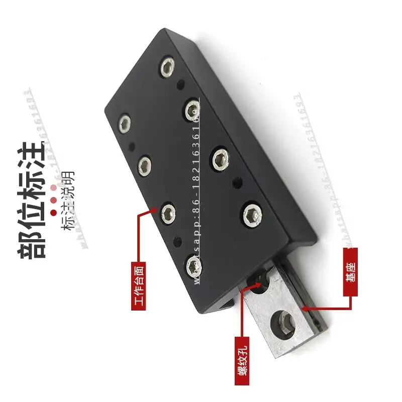 Store 2055 Cross roller guide rail single axis displacement worktable micro simple module linear manual X-axis sliding table