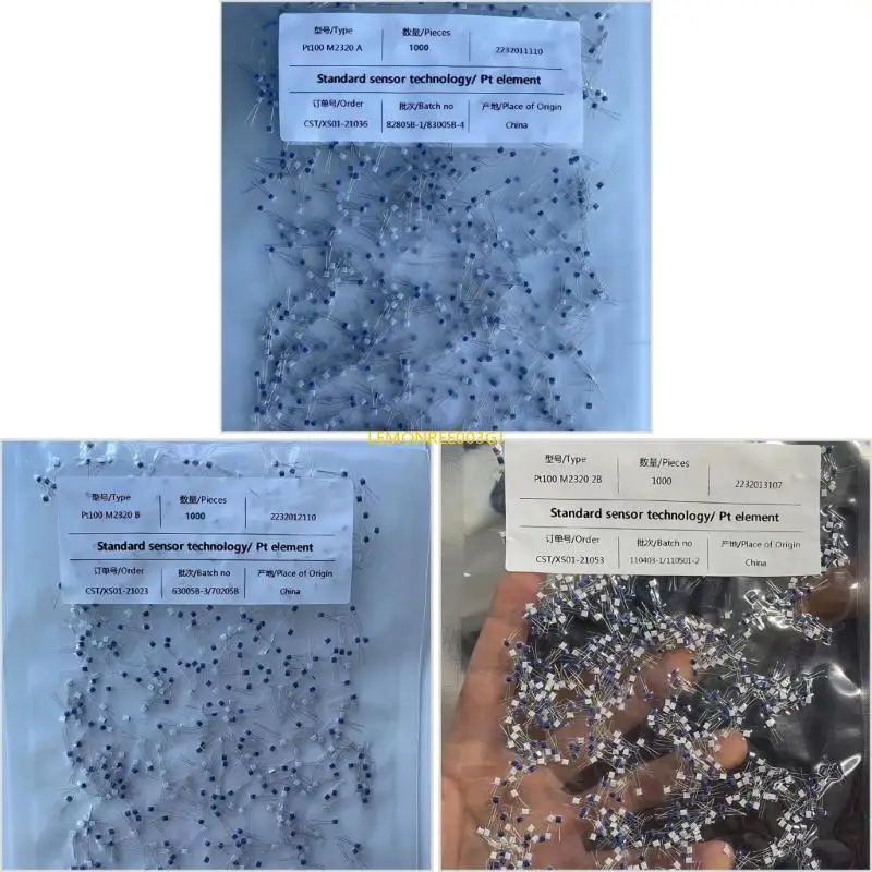 M4YC 1000pcs PT100 Sensori temperatura rilevamento della temperatura 400 gradi