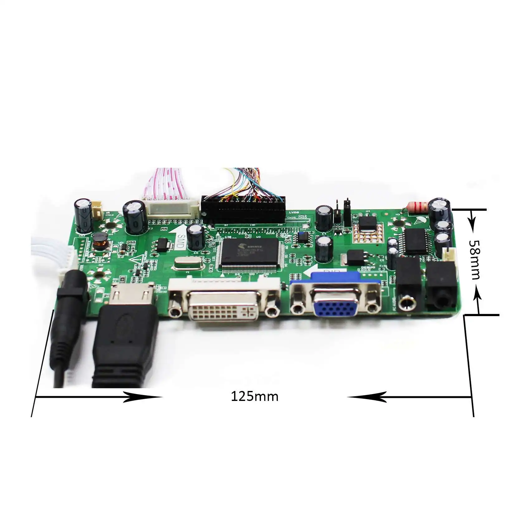 HD-MI VGA DVI LCD مجلس 12.3 بوصة HSD123KPW1-A30/HSD123KPW2-D10 سطوع 850nit للسيارة وحدة عرض ، شاشة الإعلان