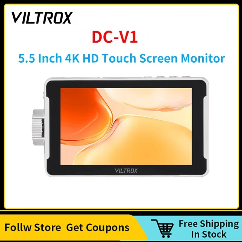 Viltrox DC-V1 5.5 Inch HD 4K 30hz Portable 3D Luts Camera Monitor With Touch Screen for Photography Vlogging Filmmaking