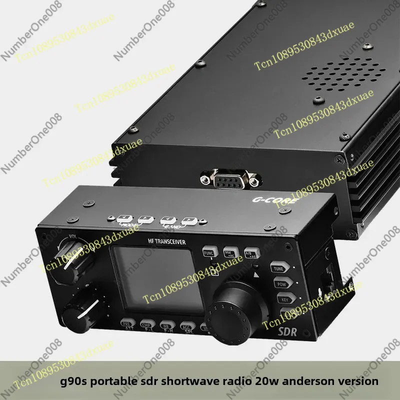 G90S/G90N 20W SDR QRP HF Transceiver for Ham Radio, Portable All Mode Shortwave Radio with Built-In Antenna & Anderson Power