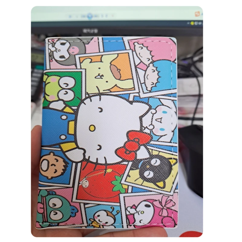 hello kitty my melody kuromi Sanrio wallet passport holder travel wallet  passport bag anime ladies document holder travel