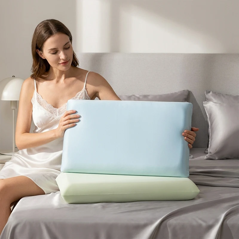 1-4PCS Summer Cooling Ice Silk Pillowcase Breathable Air Conditioning Cover for Hot Sleepers No Insert Washable