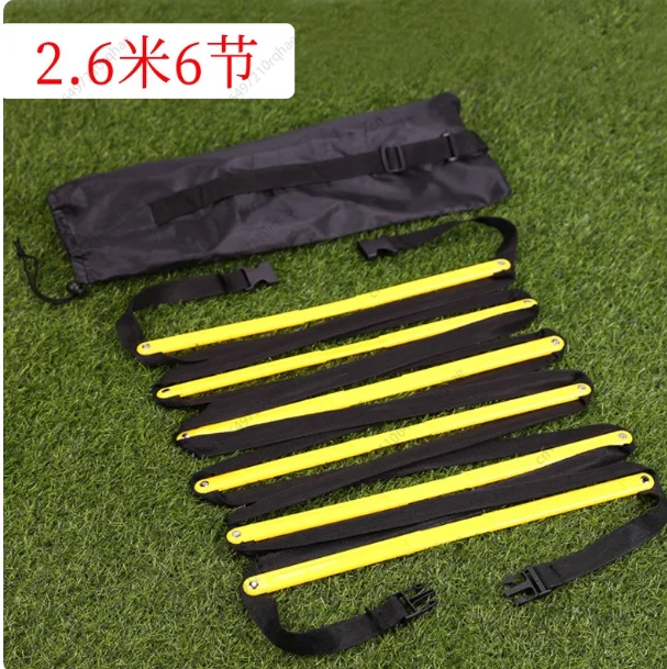 

Football Training Agility Ladder, Fixed Jumping Grid with Soft Rope, Butterfly Folding Design for Speed & Agility Drills