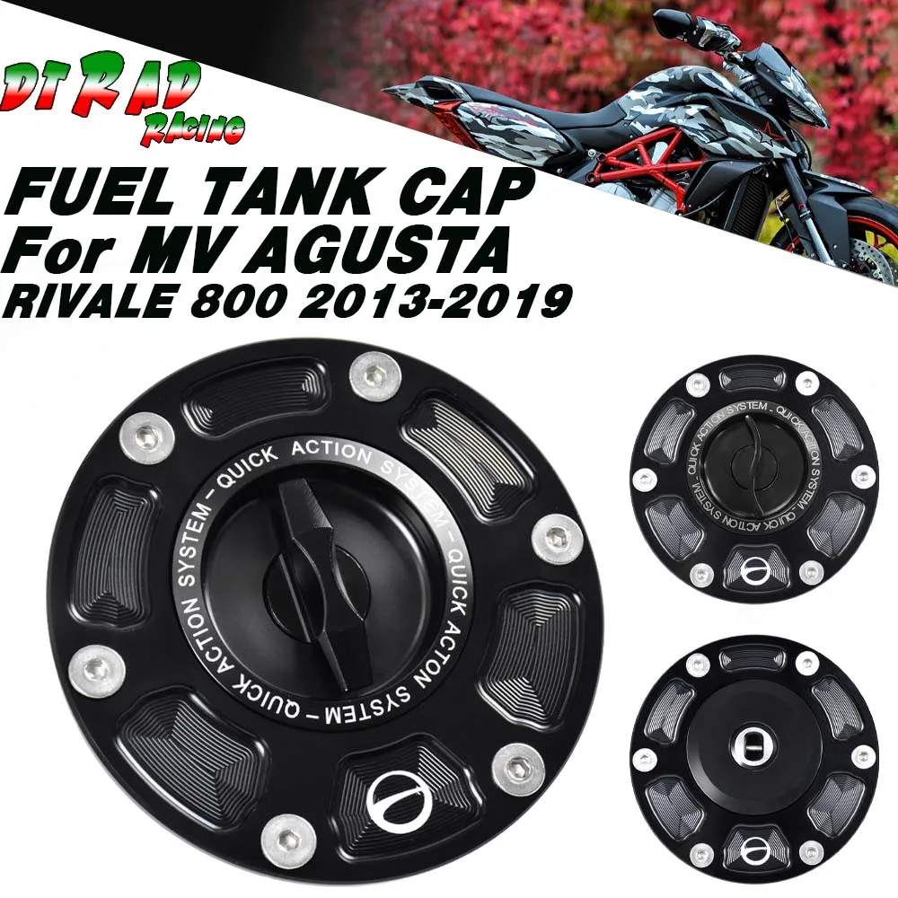 

Motorcycle Fast Gas Fuel Tank Cap For MV AGUSTA RIVALE 800 2013-2019 Keyless Quick Locking Gasoline Airbox Cover Accessories