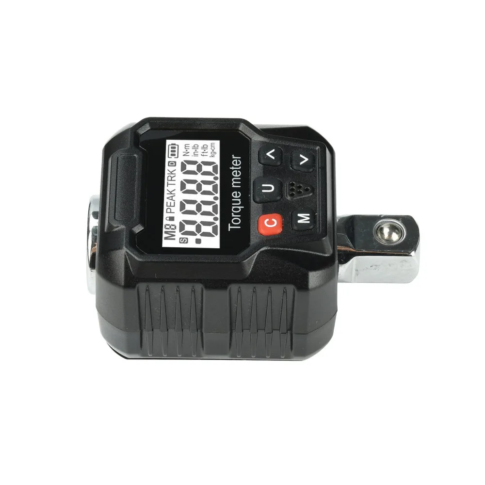 1PC Digital Torque Meter 17-340Nm Electronic Torque Tester Adapter 4 Units Switch LED Buzzer Alarm for Motorcycle Repair Tool