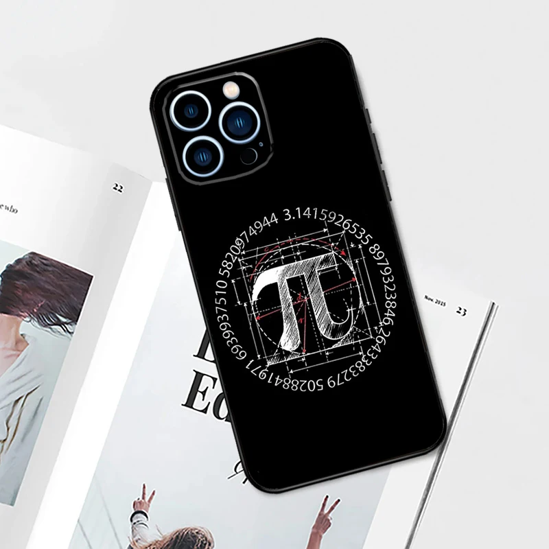 غطاء هاتف مع صيغ فيزياء علوم الرياضيات ، حافظة رمز لهاتف آيفون 14 و 13 و 12 و 11 و 15 و 16 برو ماكس بلس ، إكس إس ماكس ، إكس ، إكس آر ، 7 ، 8 بلس ، 12 ميني