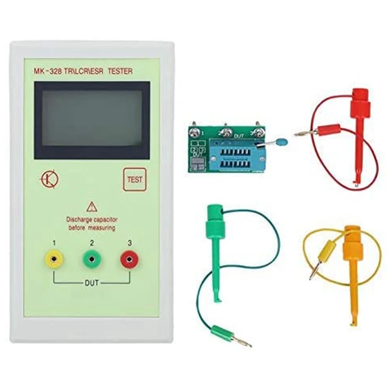 Imagem -04 - Transistor Tester Indutância Capacitância Resistência Medidor Eletrônico Transistor Portátil tr Lcr Esr Mk328