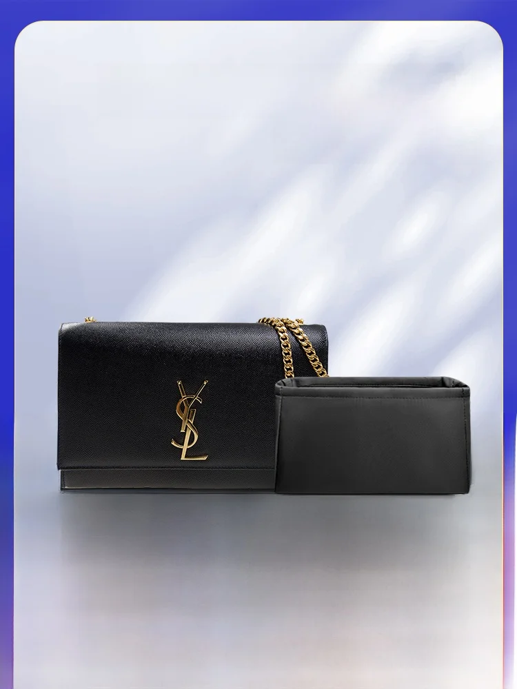Organizador Interior de Nylon para Bolso de Hombro, Tamaño Pequeño, para Bolso Yves Saint Laurent Kate, Bolsa Insertable con ...