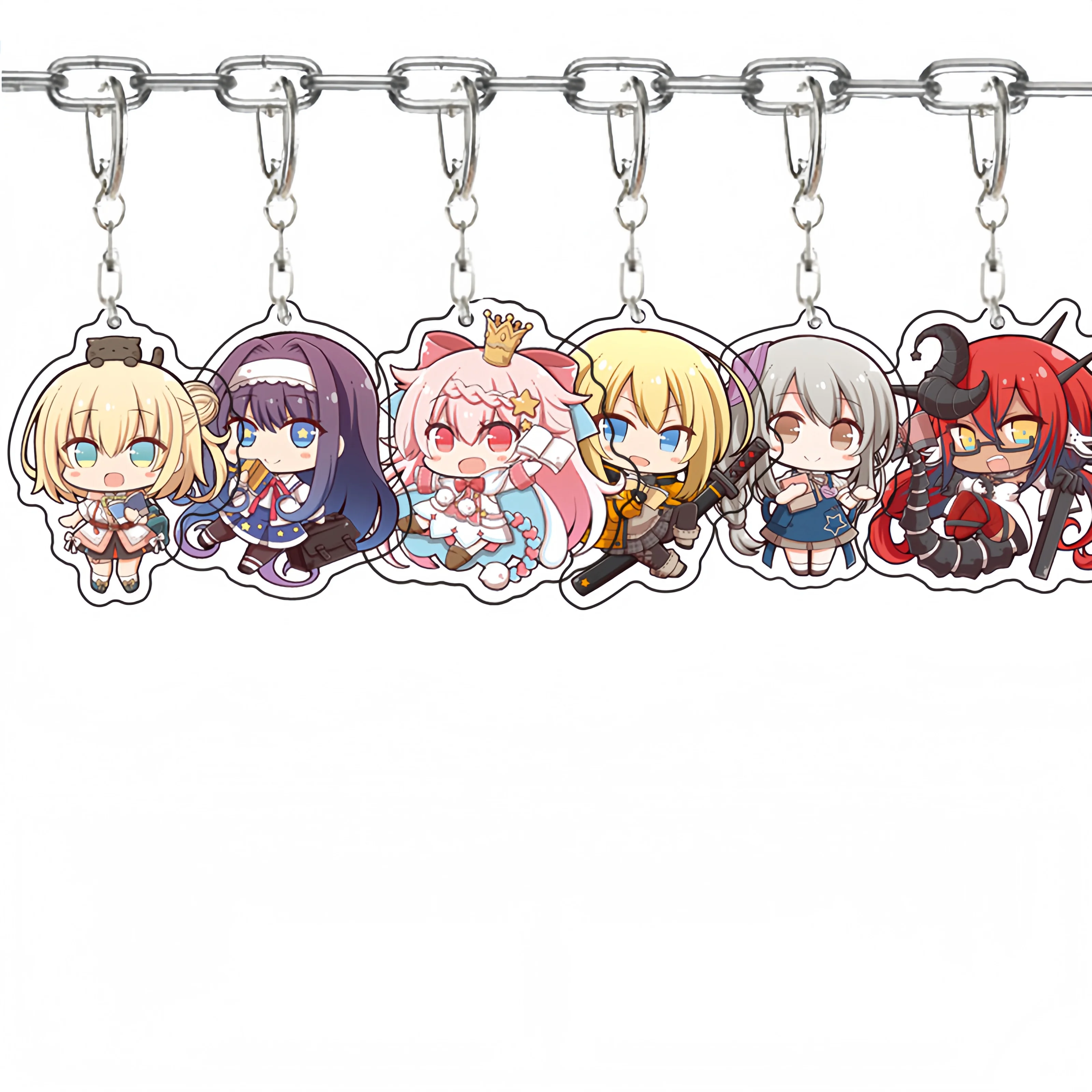 Anime Princess's Family Teacher Allen Tina Howard Ellie Walker Cosplay COSTUME Acrylic Key Chains Keyring Prop Xmas Gift