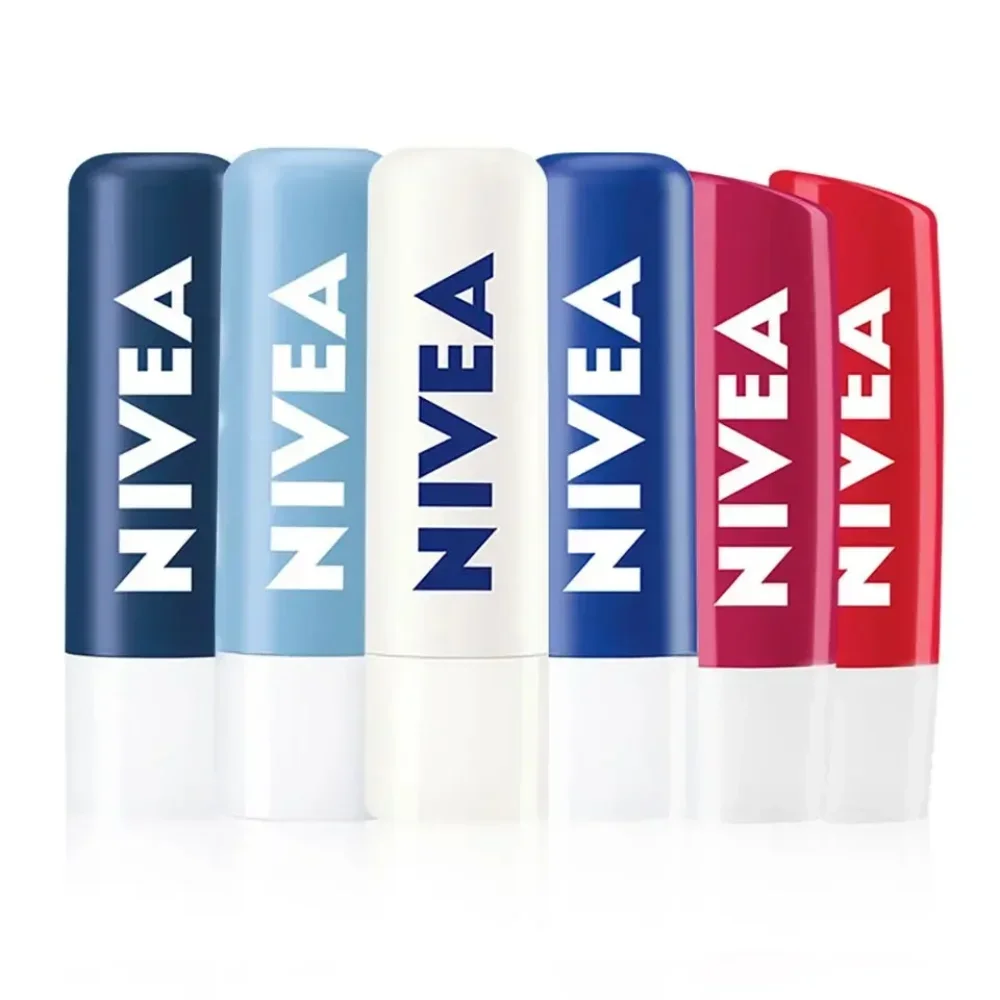 

Nivea Moisturizing Lipstick Natural Lip Care Oil for Lips Rose Cherry Strawberry 4.8g Moisturizing for Women Men Lip Skin Care