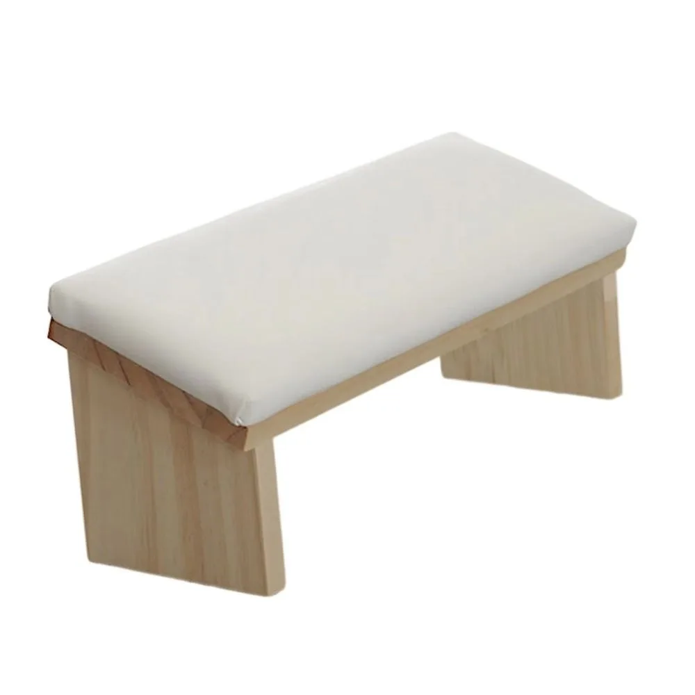 

Soft PU Nail Hand Pillow Holder Soft Wooden Manicure Hand Rest Hand Cushion Tilt Design Incline Mat Nail Art Stand