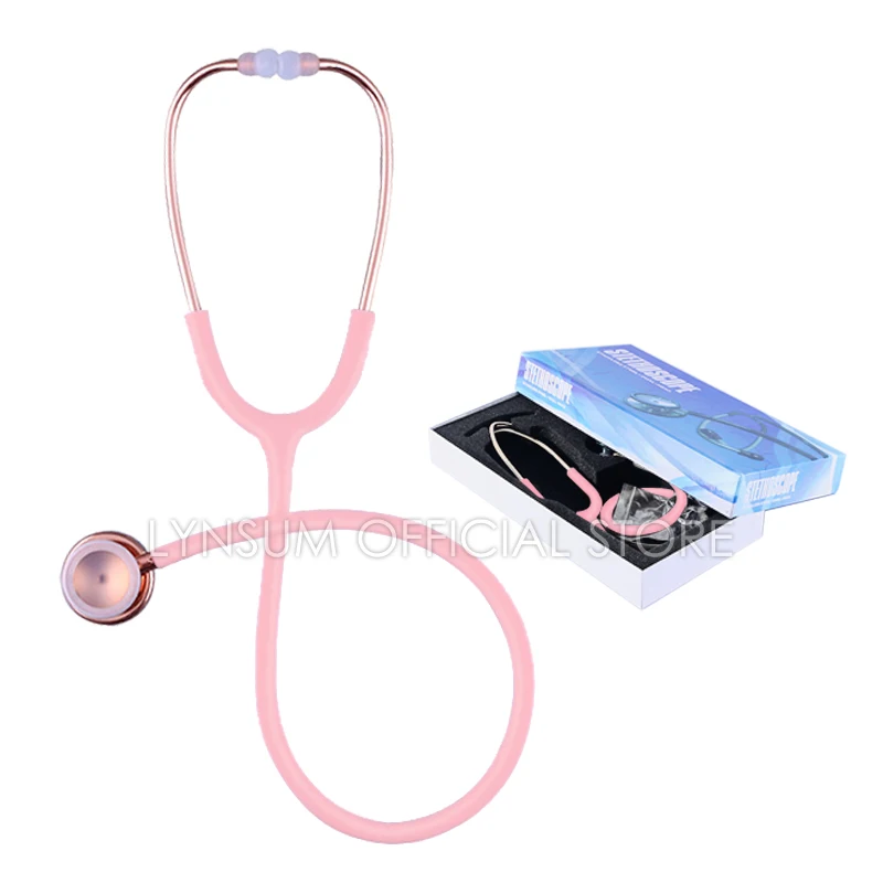 Classic Professional Pink Cardiology Estetoscopio Double Head Cute Medical Doctor Nurse Student Physician Clinical Stethoscope