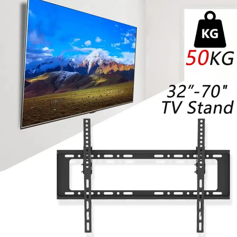 32-70inch 50KG TV Wall Mounts Stand With Spirit Level Universal LED LCD TV Support Steel Plate Holder For LED Screen TV Stand