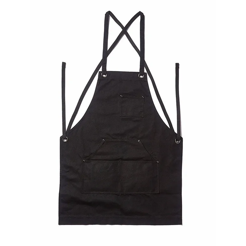 Heavy Duty Canvas Work Apron with Adjustable Pockets Gardening Apron Woodworking Apron Carpenter's Painting Sleeveless Apron