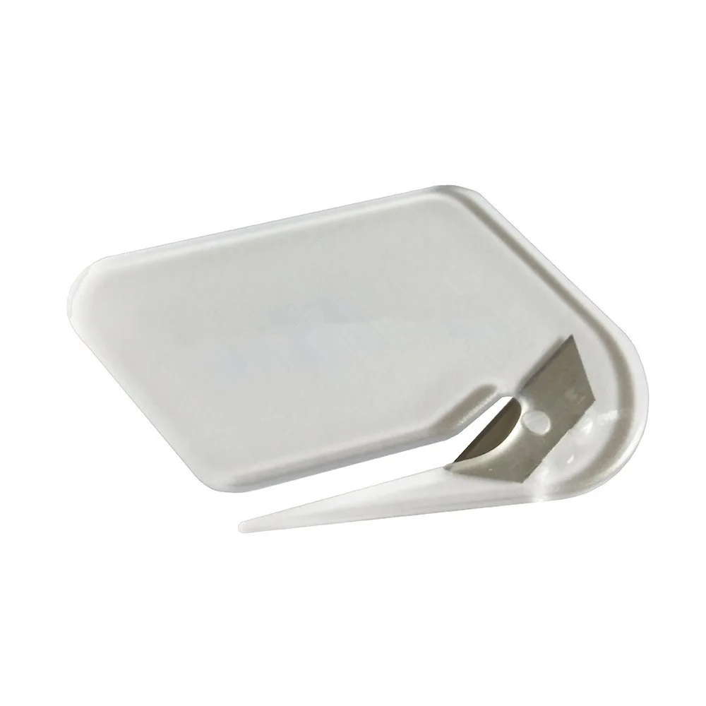 Coupe-papier de sécurité, Mini ouvre-lettre en plastique, ouvre-enveloppe de courrier tranchant, couteau de déballage de courrier 1 pièce