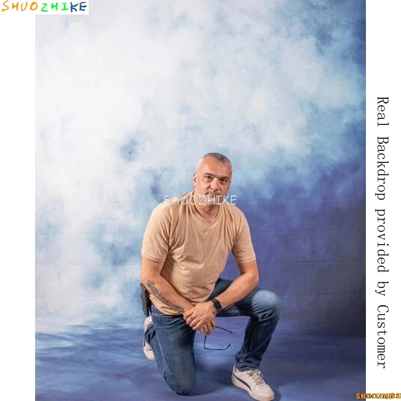 الخريف الأوروبي شارع مشهد خلفيات للتصوير الفوتوغرافي الدعائم السماء الزرقاء سحابة بيضاء طبيعة الحديقة الغابات خلفية استوديو الصور KH-08