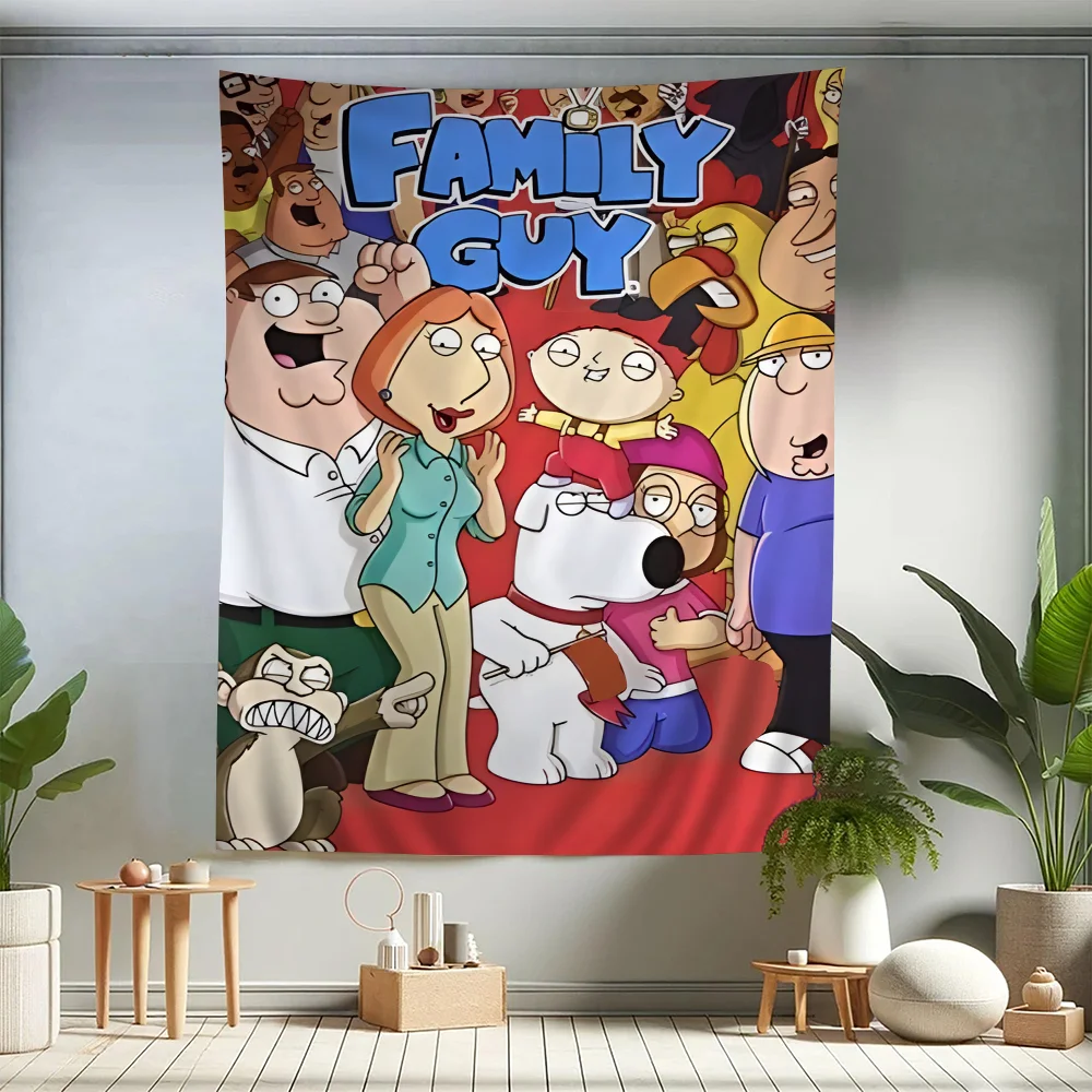 Classic Anime F-Family Guy Colorful Tapestry Wall Hanging Cheap Hippie Wall Hanging Bohemian Wall Tapestries Mandala Wall