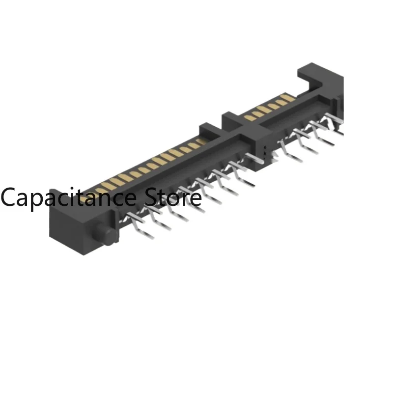 10PCS SATA7+15P male 180-degree double-row metal computer notebook