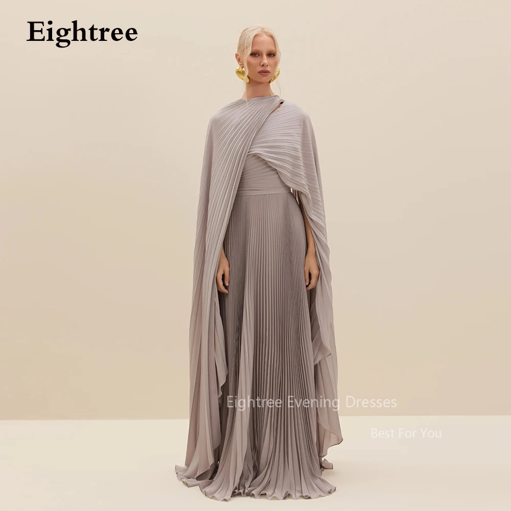 

Eightree Modern Long Special Occasion Prom Dresses Beach Evening Dress Floor Length Women Wear Wedding Party Gowns Cape Shawl