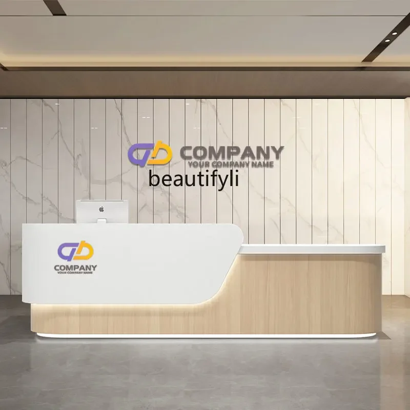 Company Reception Desk Clothing Store Beauty Salon Counter Paint Dental Guide Desk Cashier Commercial Bar Counter